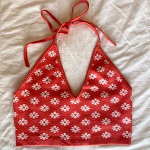 Halter Flower Top